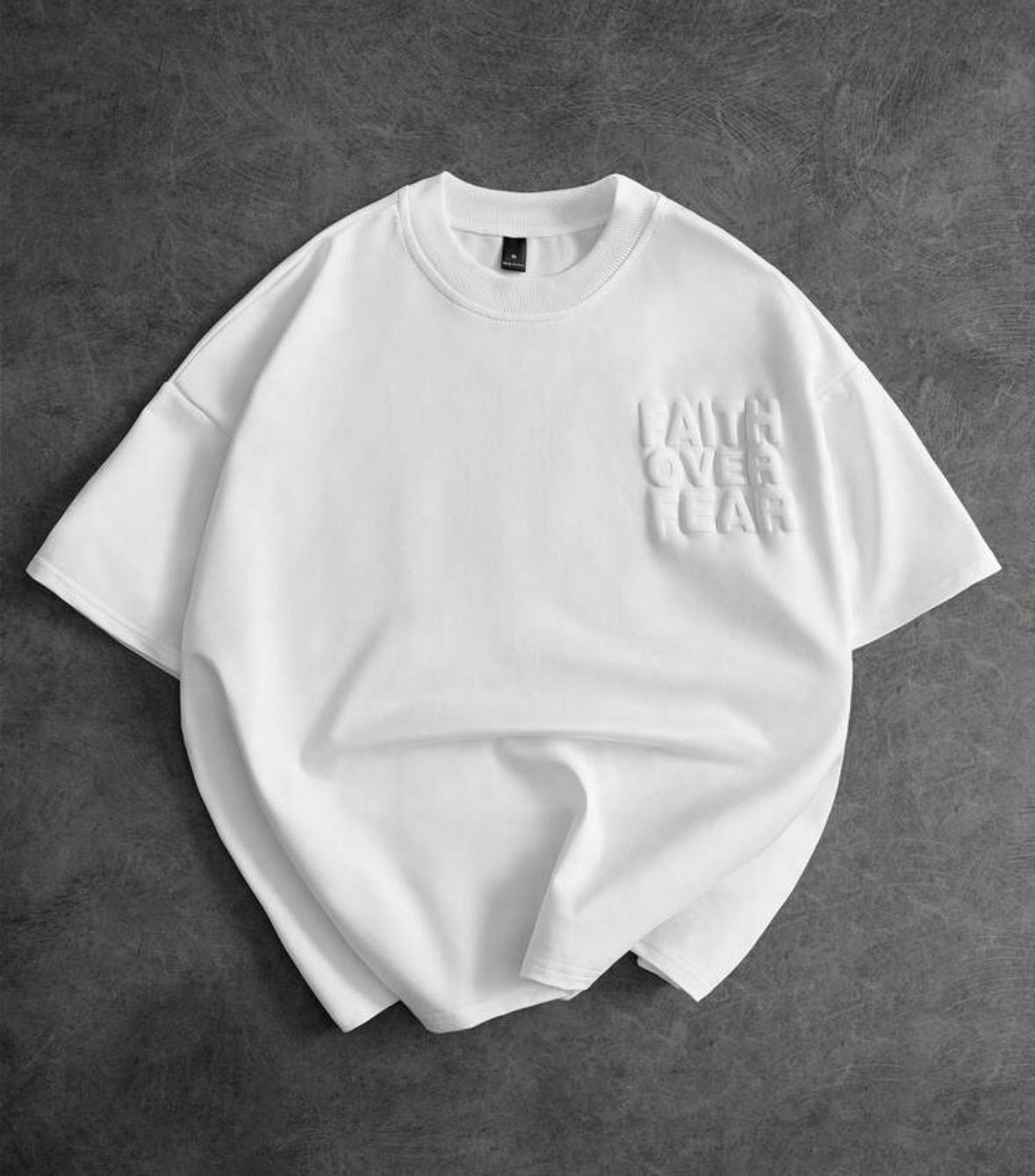 T-Shirt Faith Over Fear — White Edition