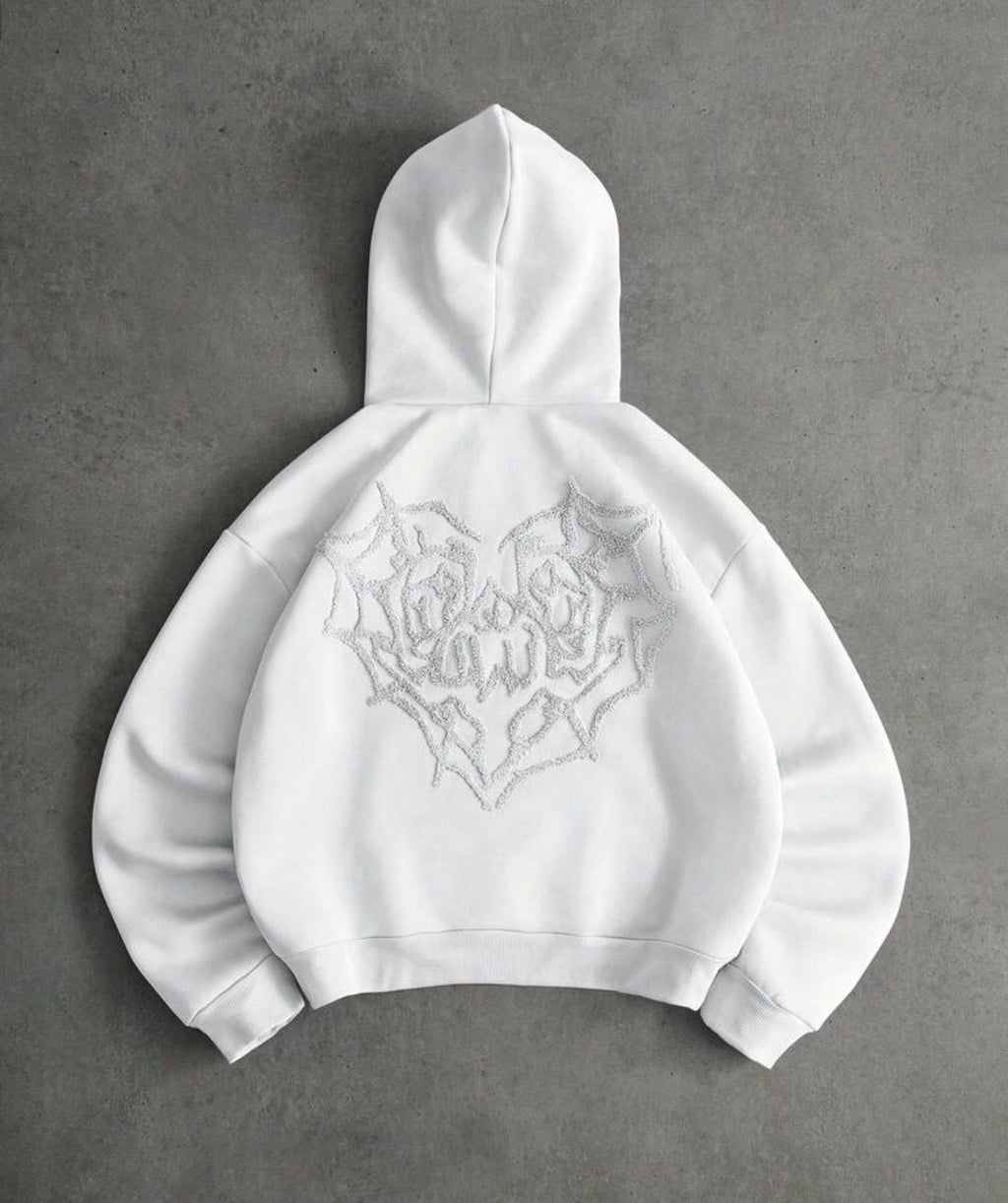 Hoodie Blanc Essential – Édition Signature