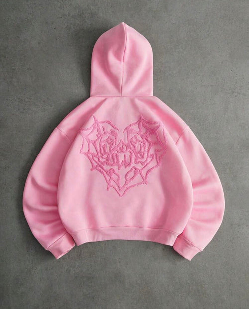Hoodie Rose Signature – Édition Premium