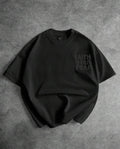 T-shirt Oversize “Faith Over Fear” Total Black